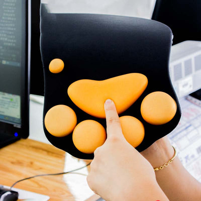Mousepad con Soporte para Muñeca y Diseño de Patitas de Gato - Image 4