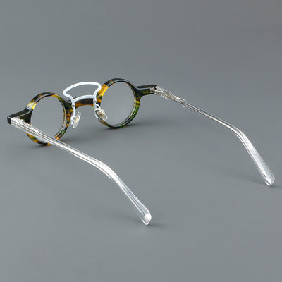 Gafas Retro Marco Redondo Pequeño Estilo Japonés - Image 17