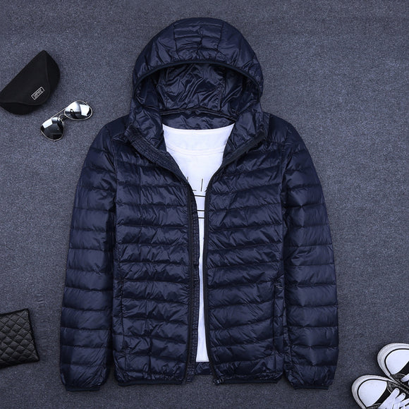 Chaqueta Acolchada Ultraligera con Capucha para Hombre