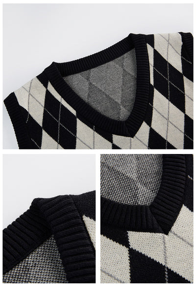 Chaleco Tejido Retro Capas - Corto y Versátil - Image 11