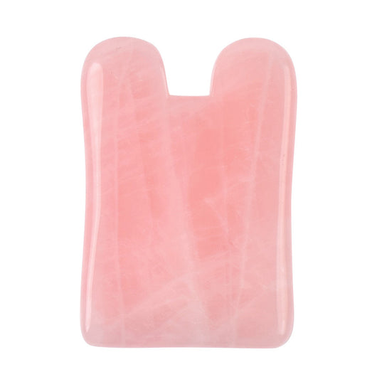 Herramienta Gua Sha de Cuarzo Rosa Natural para Masaje Facial y Corporal - Image 8