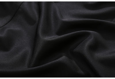 Abrigo Trench Coat Negro Entallado de Manga Larga para Mujer - Image 18