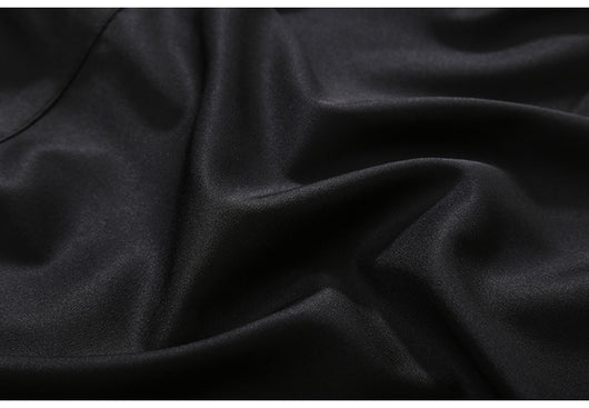 Abrigo Trench Coat Negro Entallado de Manga Larga para Mujer - Image 18