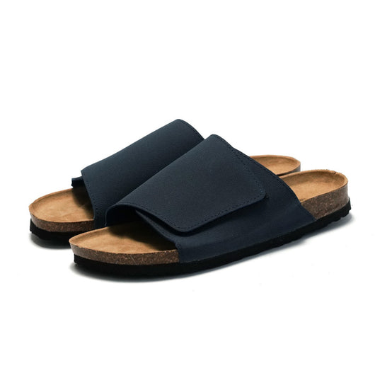 Pantuflas de Corcho y Cuero para Hombre - Sandalias Retro Cómodas - Image 4