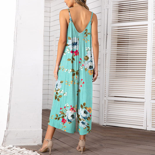 Jumpsuit Elegante sin Mangas con Pantalón Ancho - Image 8