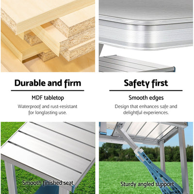 Mesa y Silla Plegable de Aluminio para Camping, Asados y Picnics - Image 7