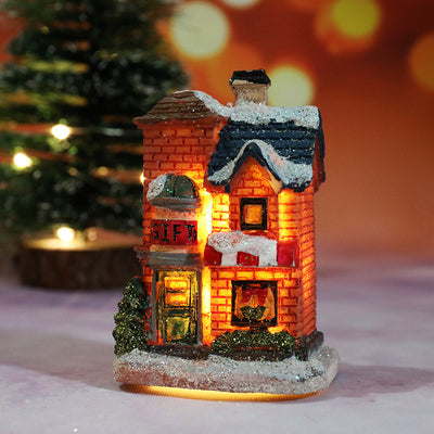 Casa Navideña en Resina - Micro Paisaje Decorativo - Image 11