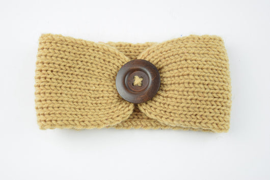 Diadema de lana tejida a mano para bebé - Image 5