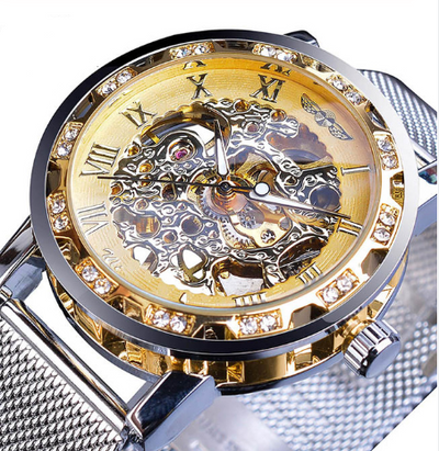 Reloj Mecánico Automático WINNER con Diamante Hueco para Hombre - Image 3