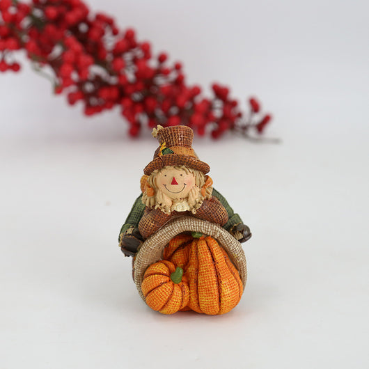 Artesanía de Resina Espantapájaros y Calabaza para Thanksgiving - Image 4