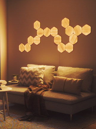 Panel Decorativo Hexagonal con Textura de Madera para Pared - Image 3