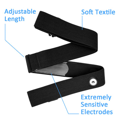 Monitor de Frecuencia Cardíaca Bluetooth con Banda Pectoral Inteligente Impermeable - Image 4