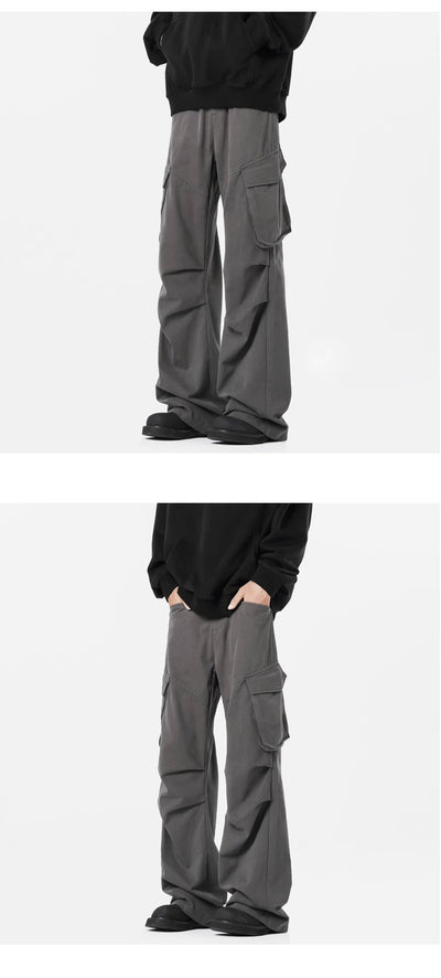 Pantalones Rectos Casuales Retro - Estilo Urbano Moderno para Hombre - Image 7