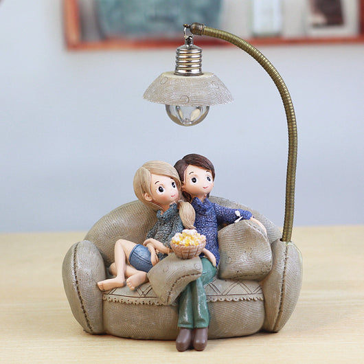 Luz Nocturna Romántica para Parejas - Diseño Zakka Creativo - Image 9