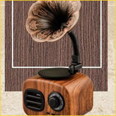 Parlante Inalámbrico Retro Portátil con Subwoofer Mini - Image 10