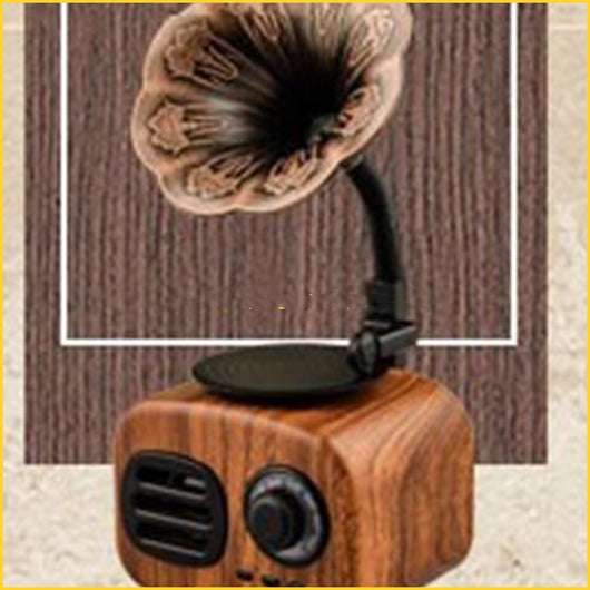 Parlante Inalámbrico Retro Portátil con Subwoofer Mini - Image 10