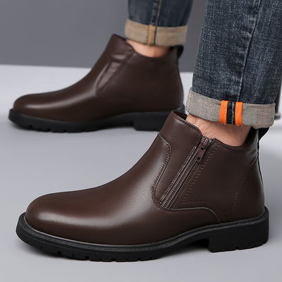 Zapatos Casuales Altos de Cuero para Hombre - Image 9