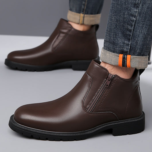 Zapatos Casuales Altos de Cuero para Hombre - Image 9