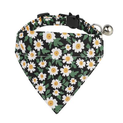 Collar Floral de Algodón con Moño para Gatos - Image 11