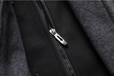 Abrigo de Lana Casual para Hombre con Gorro Desmontable - Image 18