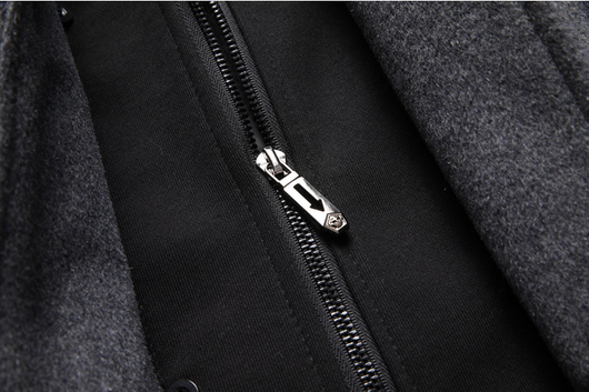 Abrigo de Lana Casual para Hombre con Gorro Desmontable - Image 18
