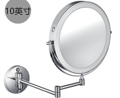 Espejo de Baño con Luz LED Plegable Doble Cara sin Perforación - Image 8