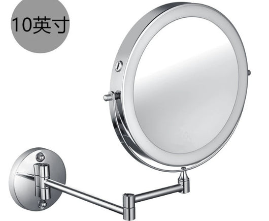 Espejo de Baño con Luz LED Plegable Doble Cara sin Perforación - Image 8