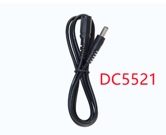 Black 5M DC power extension cable with 5.5mm x 2.1mm male and female connectors for CCTV and other devices. - Image 5