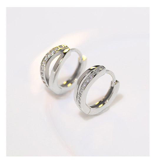 Aretes de Plata Esterlina con Acabado Dorado - Diseño Moderno y Versátil - Image 14
