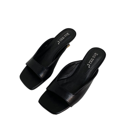 Zapatos de Tacón Medio Tipo Pez Abierto - Image 16