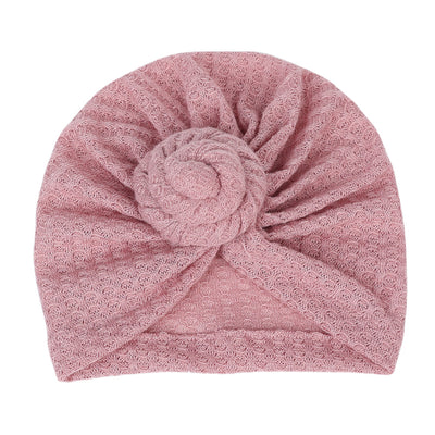 Gorro de Bebé Waffle Liso con Elástico Ajustable - Image 4