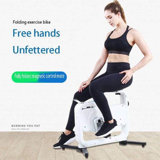 Bicicleta Estática con Control Magnético y Mesa Integrada para Fitness en Casa