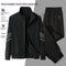 Conjunto Sudadera Cardigan con Cuello Alto y Pantalón