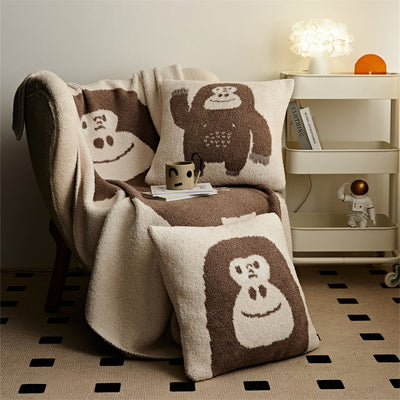 Manta de Terciopelo Nórdica Tejida con Funda de Almohada - Estilo Instagram - Image 13