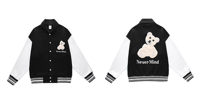 Chaqueta Béisbol Bordada Suelta para Parejas - Image 11