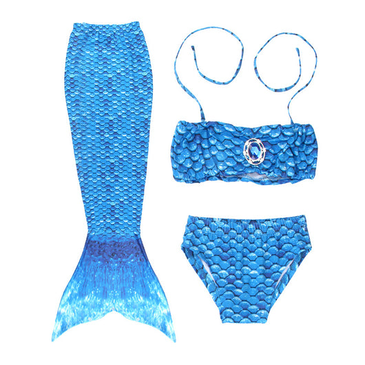 Conjunto de Bikini Cola de Sirena para Niñas - Mayoreo - Image 5
