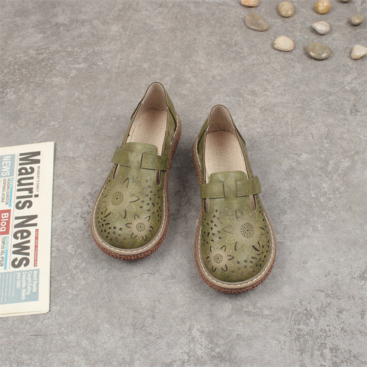 Zapatos de Tacón Bajo con Diseño Calado - Comodidad y Estilo - Image 11