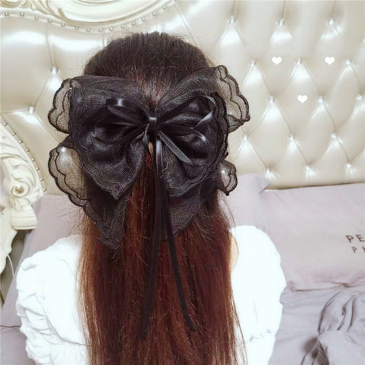Pasador Lolita Japonés con Lazo - Clip para Cola de Caballo Elegante - Image 5