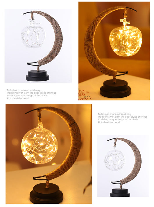 Lámpara Decorativa LED Luna y Estrellas con Alambre de Cobre - Image 22
