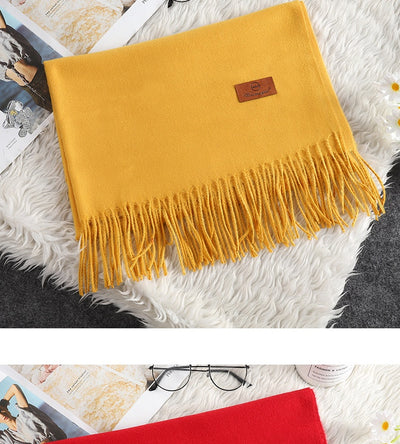 Bufanda Suave de Cachemira con Borlas - Accesorio Cálido Ideal para Regalar - Image 23
