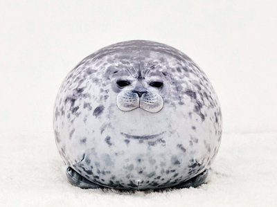 Peluche Foca Grande con Diseño Acuario - Image 10