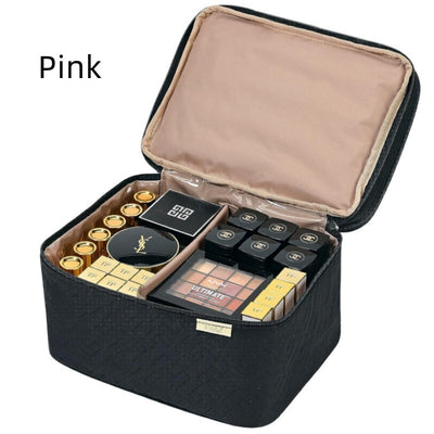 Bolsa de Cosméticos Doble Compartimiento Portátil - Image 7