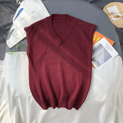 Chaleco Desabotonado Cuello V Estilo Coreano - Image 8