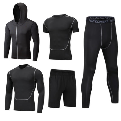 Conjunto Deportivo 5 Piezas de Secado Rápido para Gym y Actividades al Aire Libre - Image 10
