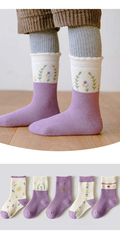Calcetines Térmicos Infantiles Estampados - Tubo Grueso para Invierno - Image 19