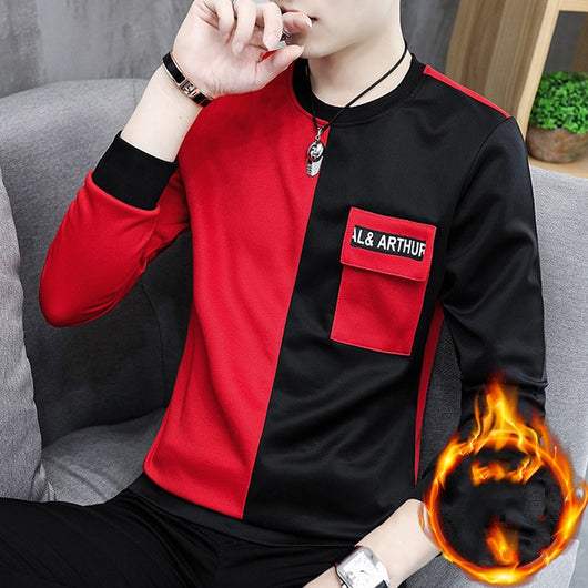 Camiseta Térmica Manga Larga para Hombre - Talla Grande con Forro de Terciopelo - Image 13