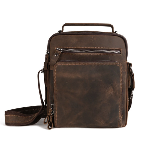 Bolsa de Cuero Retro Vintage para Hombre - Gran Capacidad