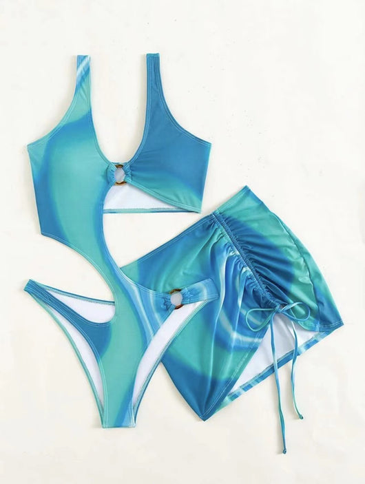 Bikini de Tres Piezas con Flecos para Mujer - Image 11