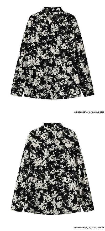 Camisa Manga Larga Ice Silk Estampada para Hombre - Image 13