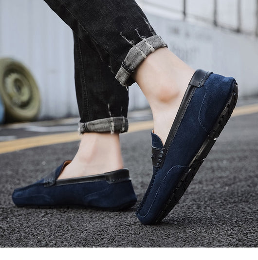 Mocasín de Cuero con Detalles en Contraste - Zapatos Versátiles para Hombre - Image 12
